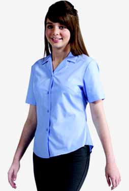 BANNER SHORT SLEEVE FASHION BLOUSE (TWIN PACK)
