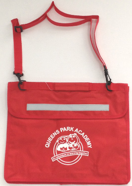 Queens Park Academy Premium Book Bag (Red)