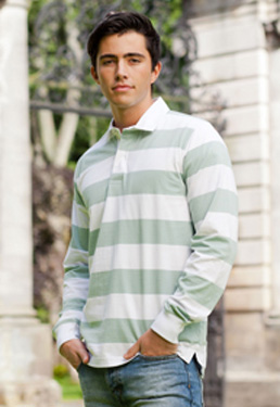 MENS STRIPED RUGBY SHIRT