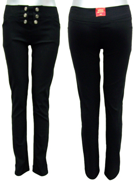 MISS SEXY 6 BUTTON SUPER SKINNY TROUSER