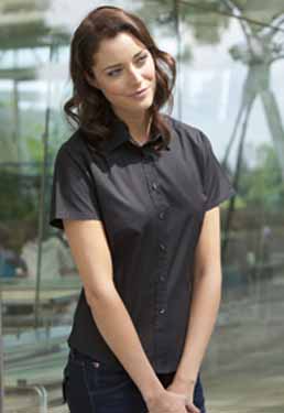 LADIES S/S FITTED SHIRT