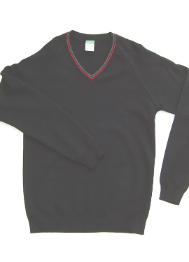 KCA V-Neck Pullover (Black/Red/Grey)