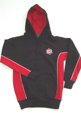 KCA Unisex Sports Hoodie (Black/Red/White)