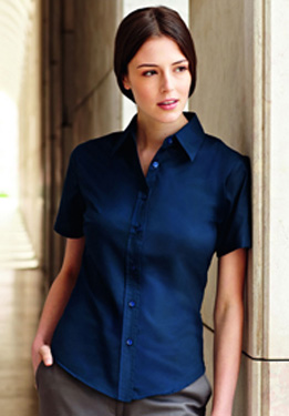 LADY FIT S/SLEEVE OXFORD SHIRT