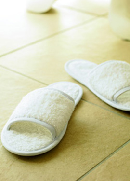 TERRY SLIPPERS (OPEN TOE)